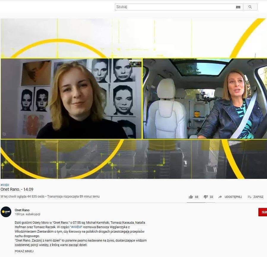 Natalia Hofman w programie Onet Rano