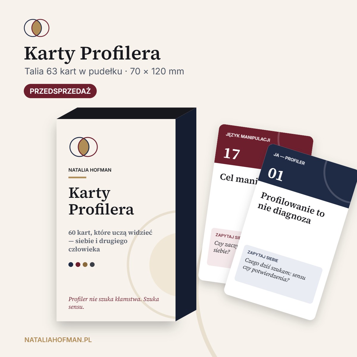 Karty Profilera — talia z pudełkiem